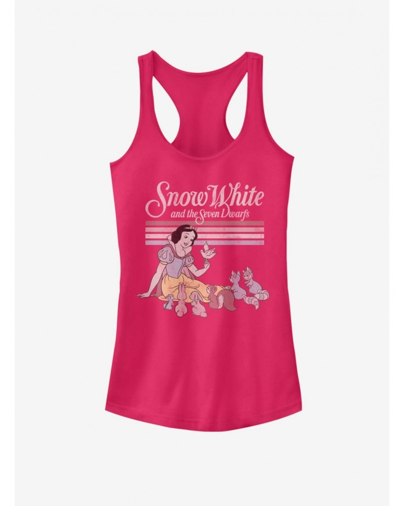 Disney Snow White Snow White And The Seven Dwarfs Girls Tank Raspberry Size Xs Color Raspberry 